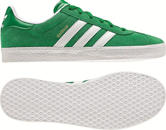 ADIDAS GAZELLE 2 J Grün / Weiß