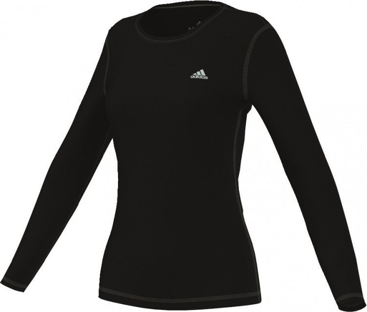 Adidas Women's Prime Long Sleeve Dry Dye Long Sleeve Shirt M66128 Black ...